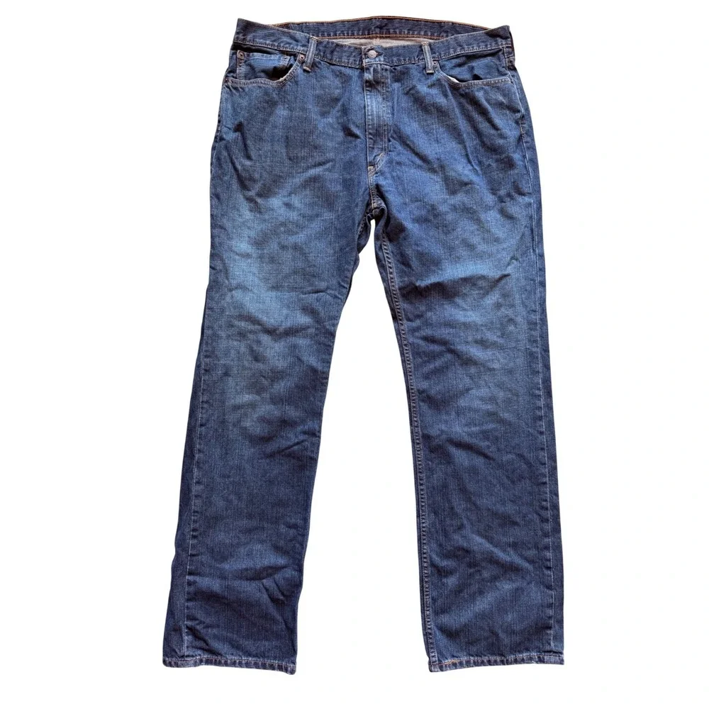Levi's 559 Relaxed Straight Mens 42x36 Blue Dark Wash Denim Jeans 01559-2765
